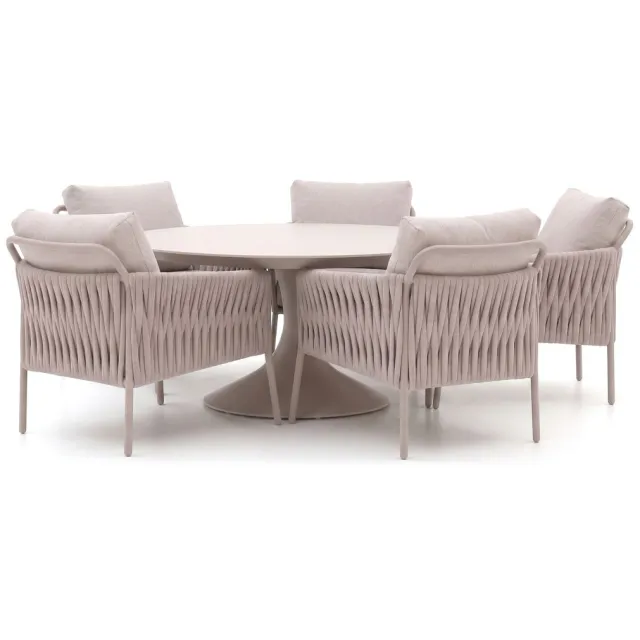 Suns Fiave/Nova ø150cm low dining tuinset 6-delig taupe, foto 2