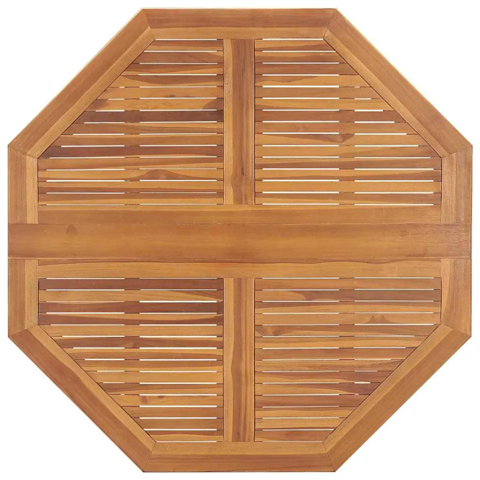 vidaXL Tuintafel inklapbaar 110x110x75 cm massief teakhout bruin, foto 3