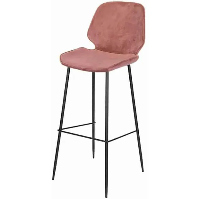 NordXL Barkruk Ocean Velvet Oud Roze