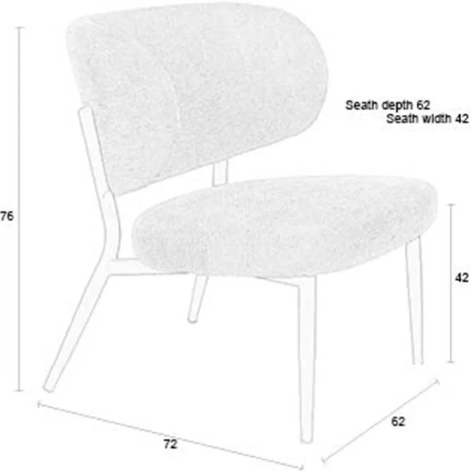 Housecraft Living fauteuil Sanne oranje, foto 2