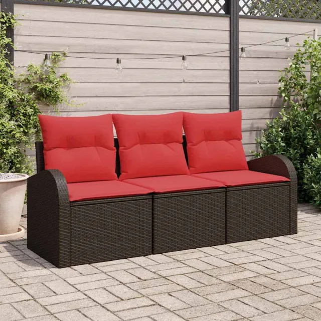 vidaXL Tuin Sofa Set Bruin poly rattan, foto 2