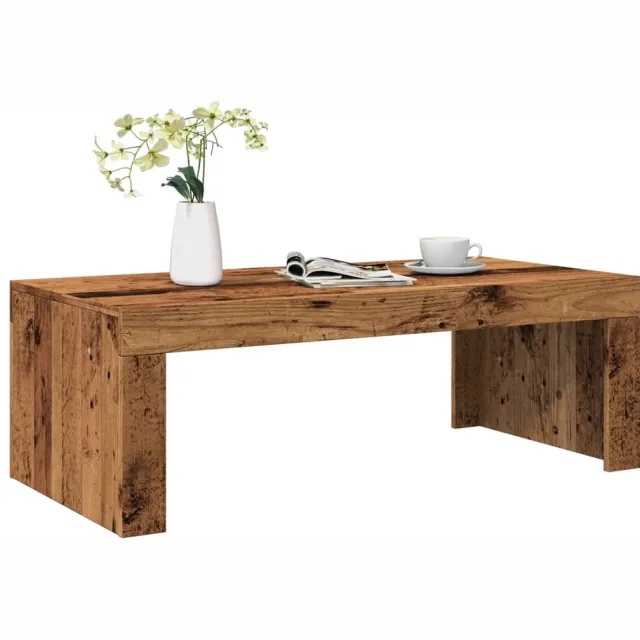 vidaXL Salontafel 102x50x35 cm bewerkt hout oude houtkleurig bruin, foto 2