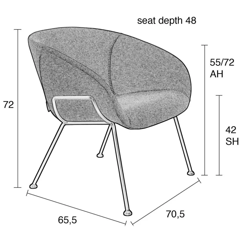 Zuiver fauteuil Feston zwart, foto 3