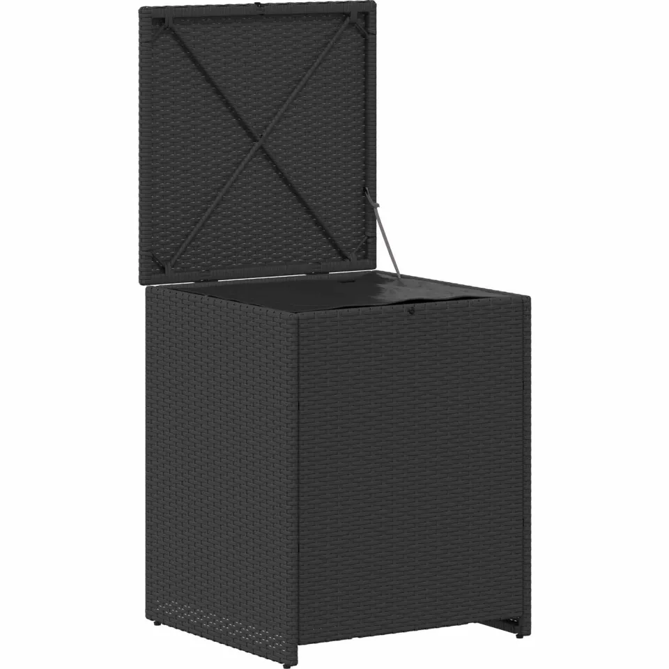vidaXL Kussenbox 55 x 55 x 69 cm staal zwart, foto 4