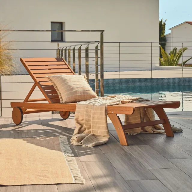 Kave Home Beila ligbed naturel