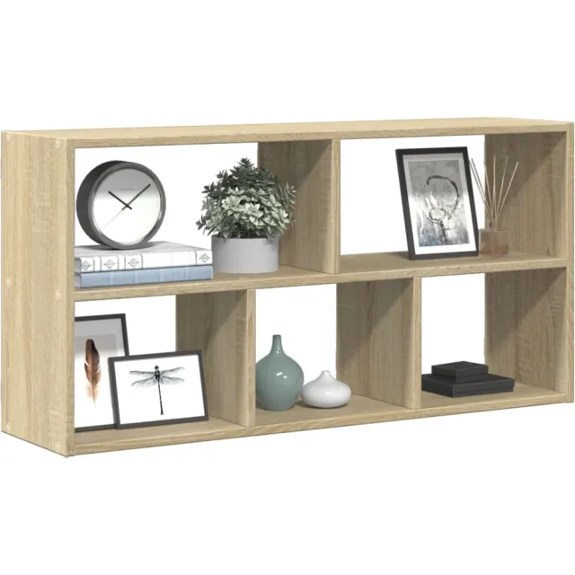 vidaXL Wandschap 100x25x50 cm bewerkt hout sonoma eikenkleurig Bruin