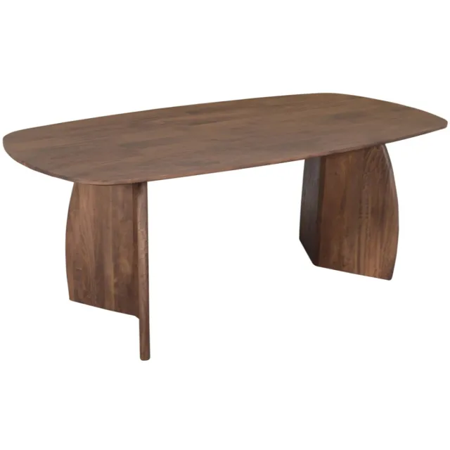 DÉJA Living Eettafel Majada - Deens Ovaal Donkerbruin Hout - 200x100x76cm