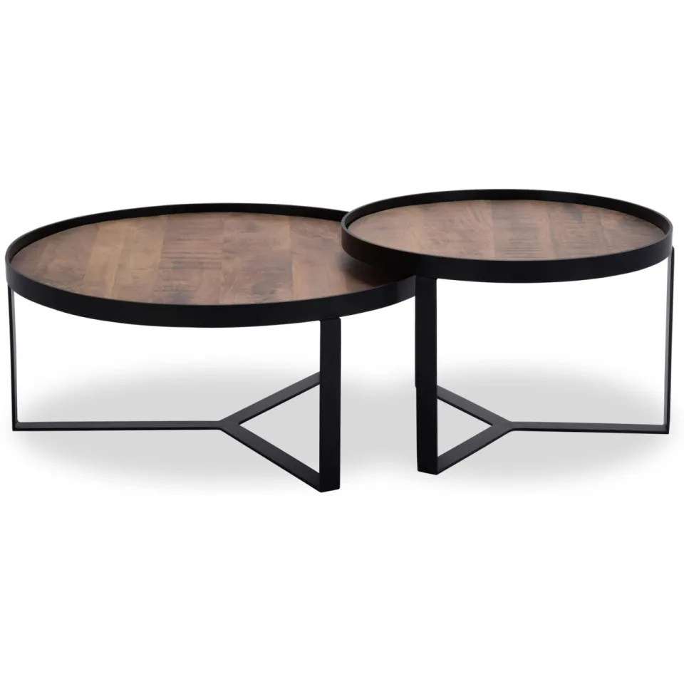 Wehkamp Home salontafel Hugo (set van 2) naturel, foto 3
