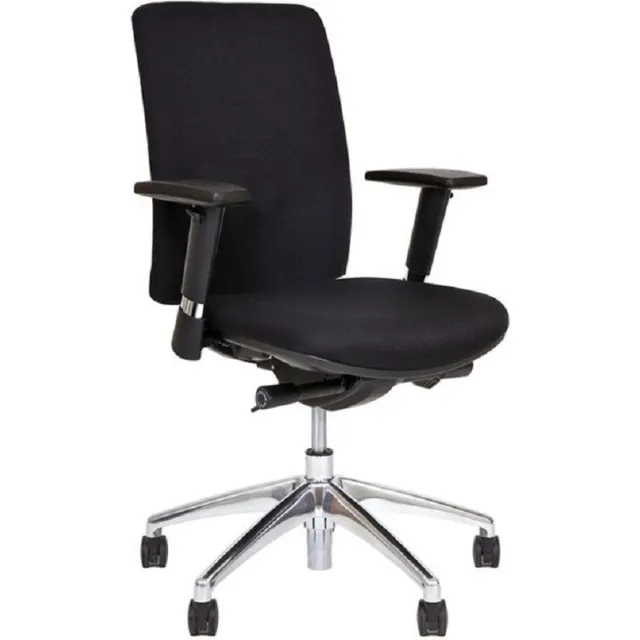 Sitlife Ergonomische bureaustoel NEN-EN 1335 – PUCK – Zwart – Verstelbare armleuningen – 5 jaar garantie
