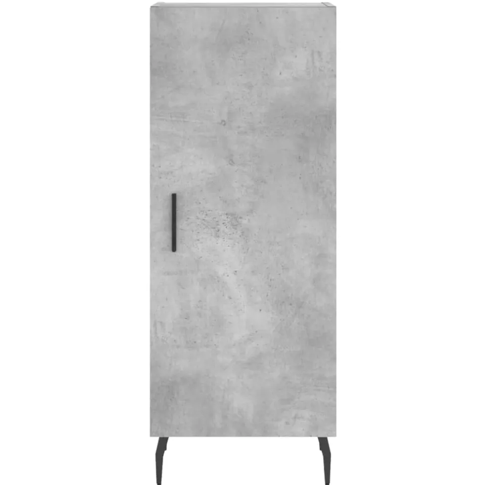 vidaXL Dressoir 34,5x34x90 cm bewerkt hout betongrijs grijs, foto 4