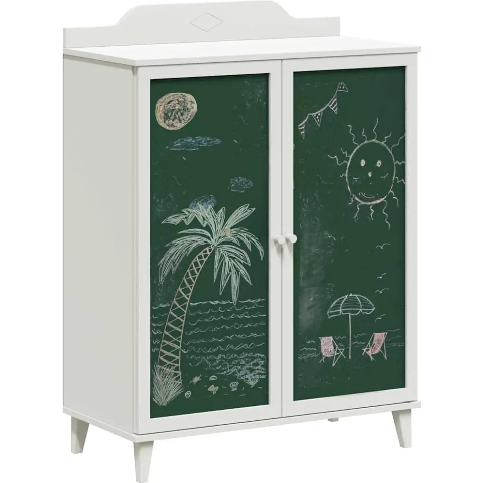 vidaXL Creatieve opslag voor kinderen ROROS Wit 80 x 40 x 110 cm