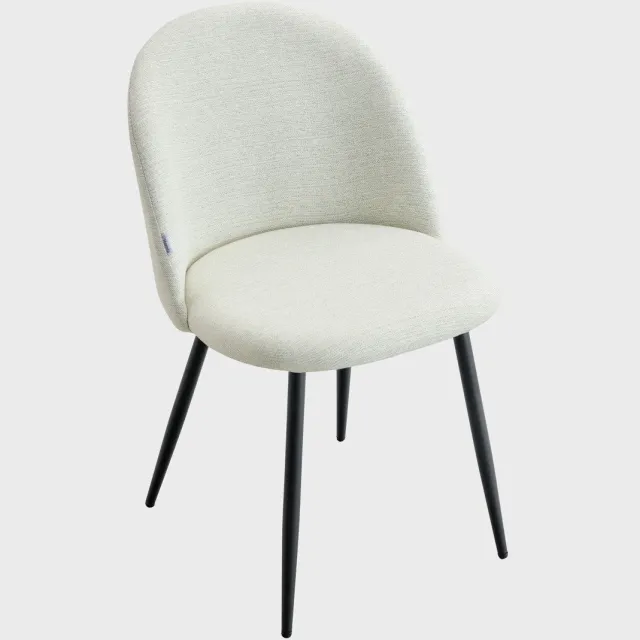 Homla stoel- AMPLA - Ecru - 47x56x78 cm Wit
