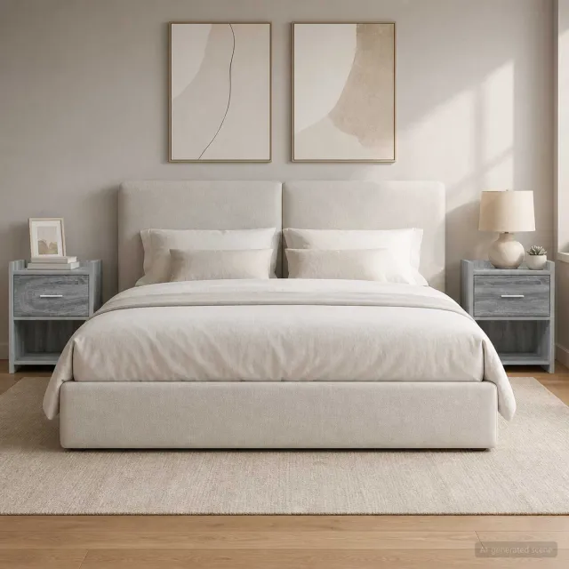 vidaXL Nachtkastjes 2 st Grijs Sonoma 40 x 30 x 60 cm Bewerkt hout