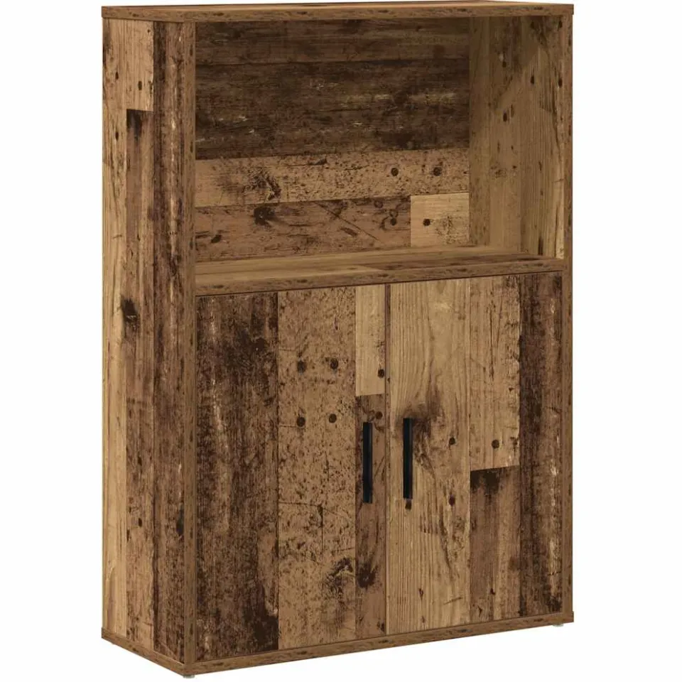 vidaXL Boekenkast 60x24x85 cm bewerkt hout oud houtkleurig bruin, foto 3