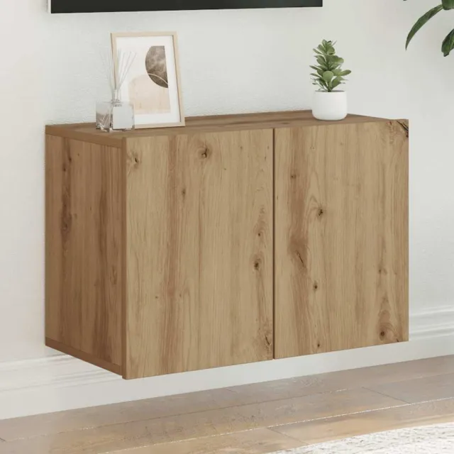 vidaXL Tv-meubel wandgemonteerd 60x30x41 cm artisanaal eikenkleurig, foto 2