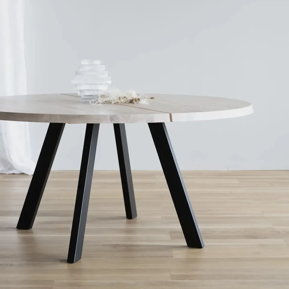 Rowico Home Fred houten eettafel whitewash - Ø160 cm, foto 3