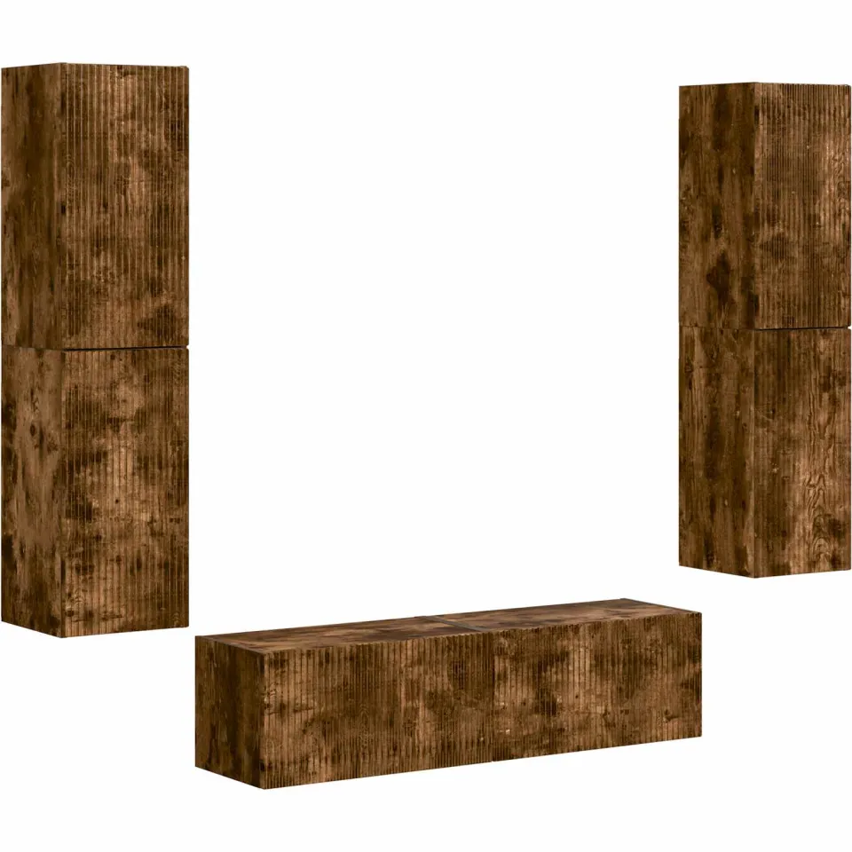 vidaXL Tv-meubelset 6 st 31 x 30 x 60 cm Gerookt eiken, foto 3