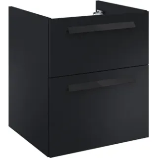 Elita Wastafelonderkast Ness 50cm - Zwart Mat - Met 2 Lades