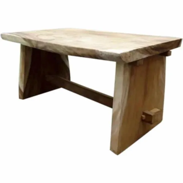 AVH-Collectie Boomstamtafel 180x90xH77,5 cm - bladdikte 8 cm Bruin / Terre