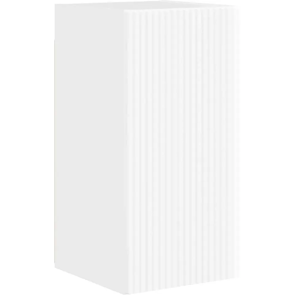 vidaXL TV Wandkast 30 x 31 x 60 cm Glanzend Wit Bewerkt hout, foto 3