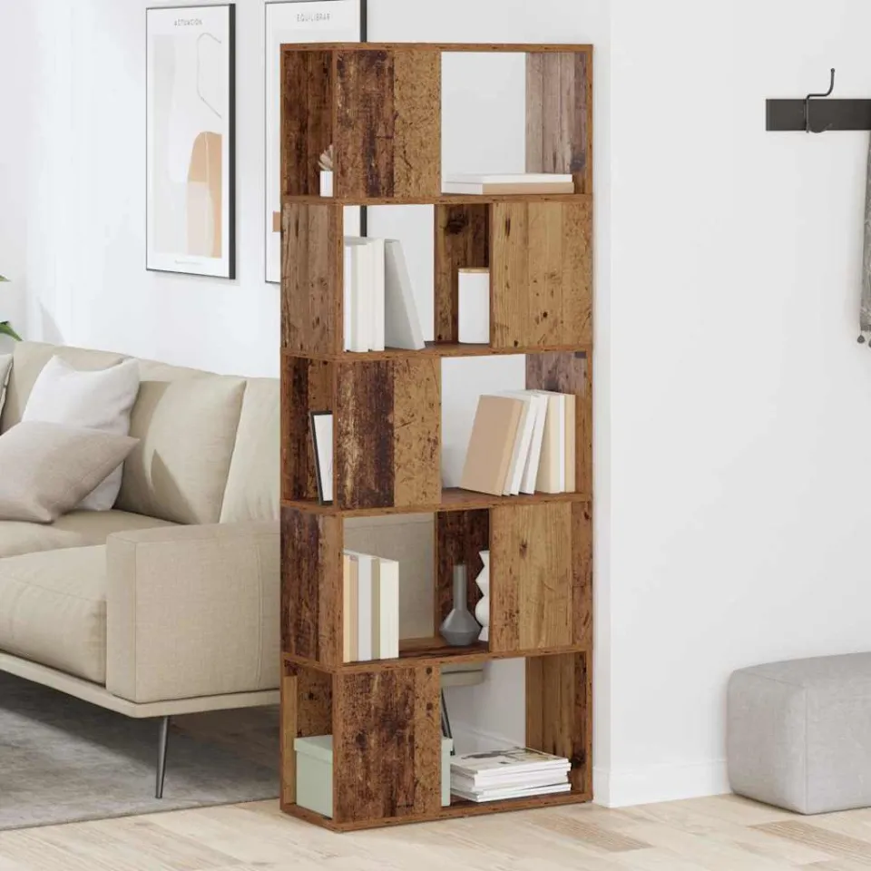 vidaXL Tv-meubelset 60 x 24 x 156 cm Bruin Bewerkt hout, foto 3