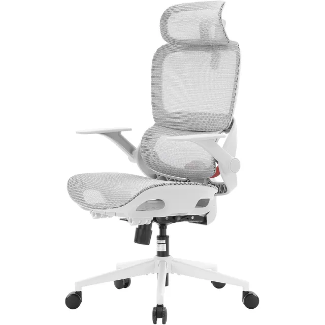 Sihoo B100 Ergonomische Bureaustoel - Adaptieve Dynamische Lumbale Steun - Ademende Mesh - Ophoudbare Armsteunen - Grijs