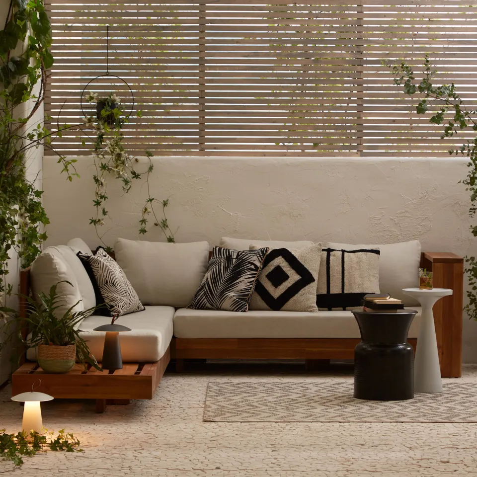 NOUS Garden Belmonte hoek loungeset naturel, foto 4
