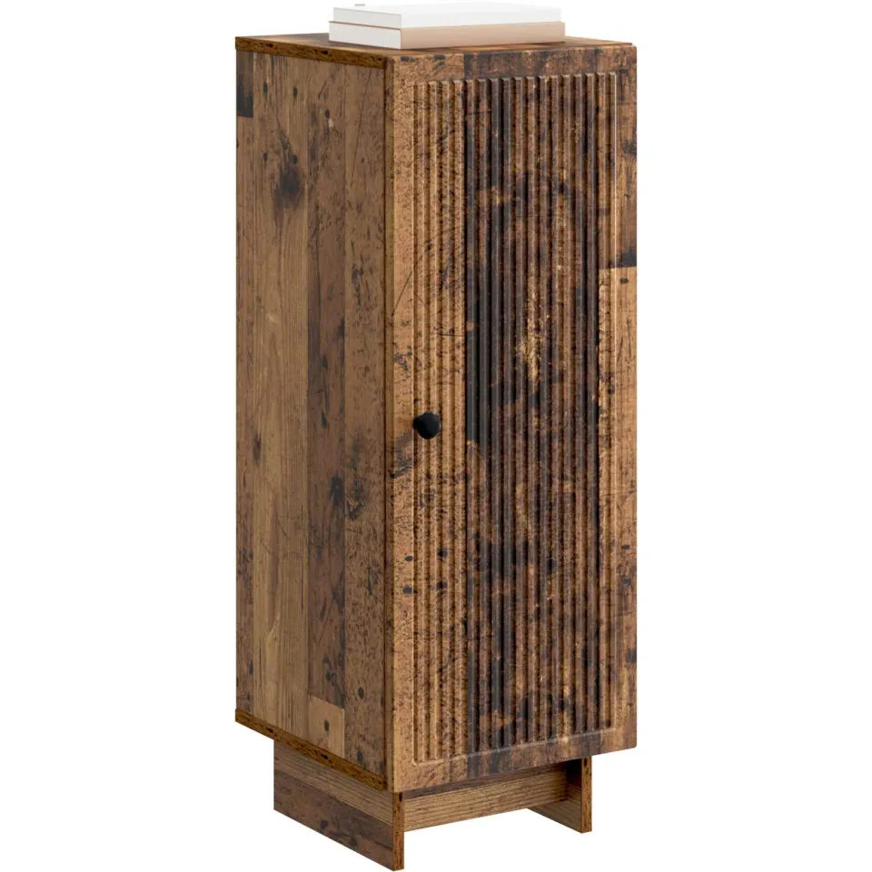 vidaXL Dressoir Oud hout 33 x 34,5 x 90 cm Bewerkt hout Bruin