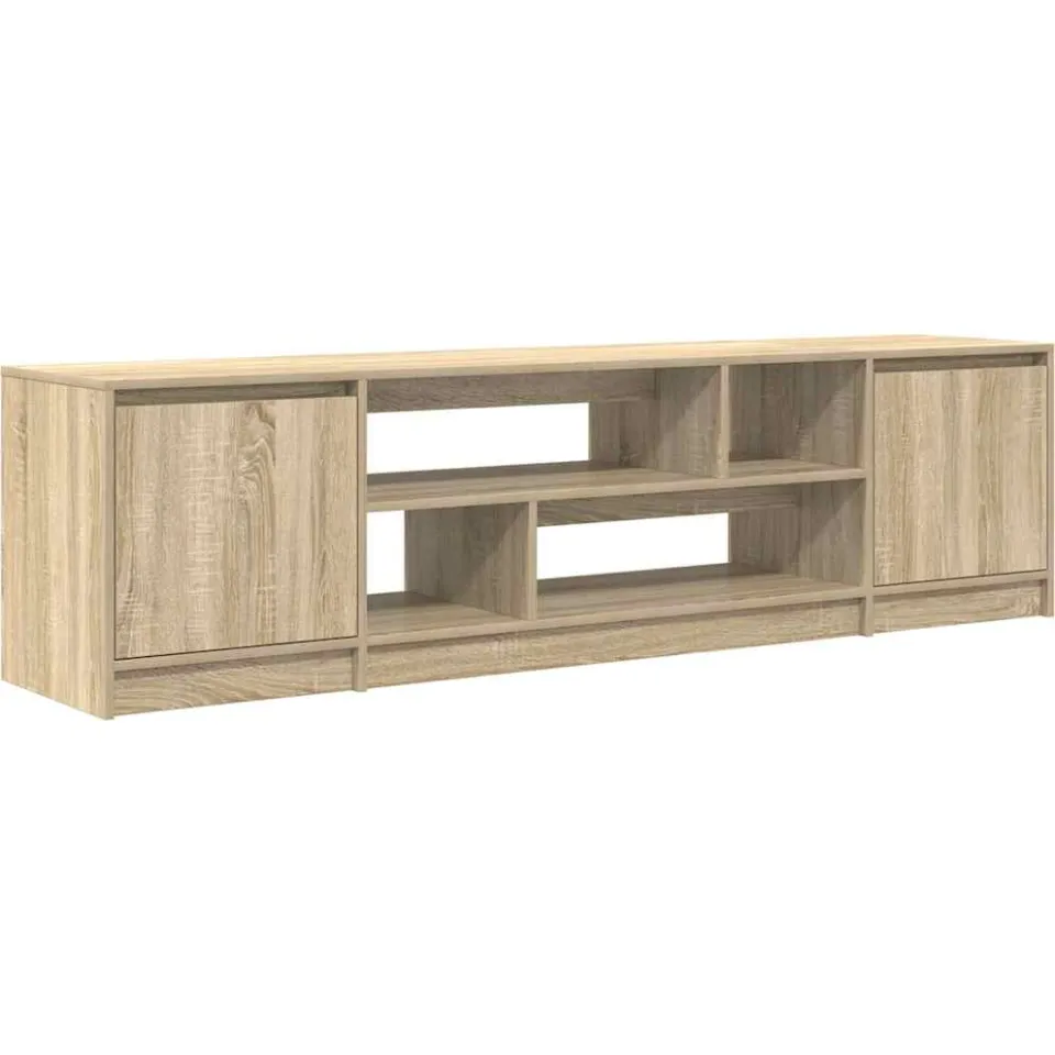 vidaXL Tv-meubel 188,5x41x50 cm spaanplaat sonoma eikenkleurig Bruin