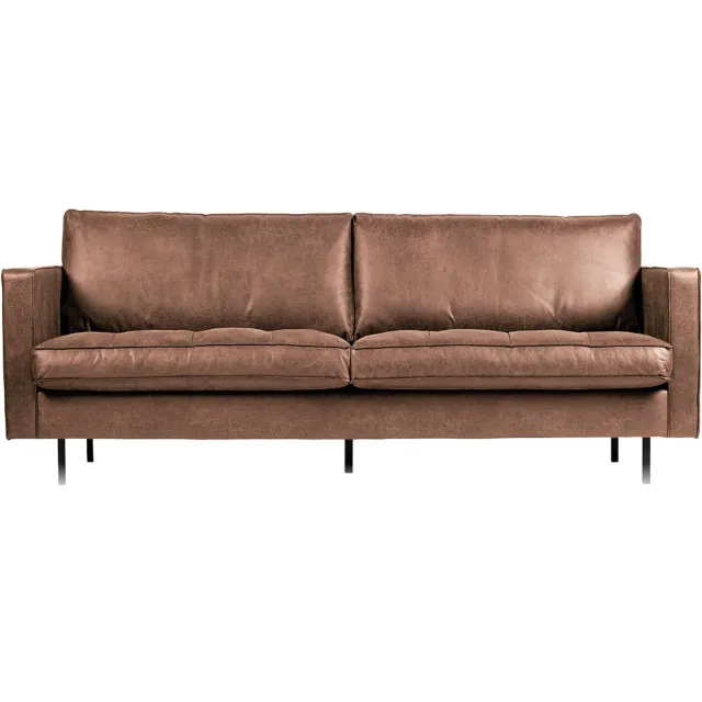 WOOOD Rodeo Classic 2,5-zits bank cognac leer