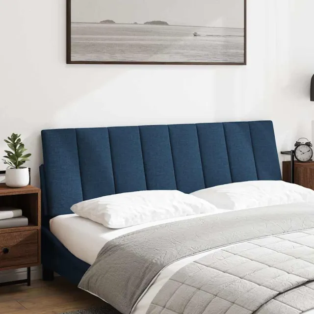 vidaXL Hoofdbordkussen "Hanko" 160 cm stof blauw