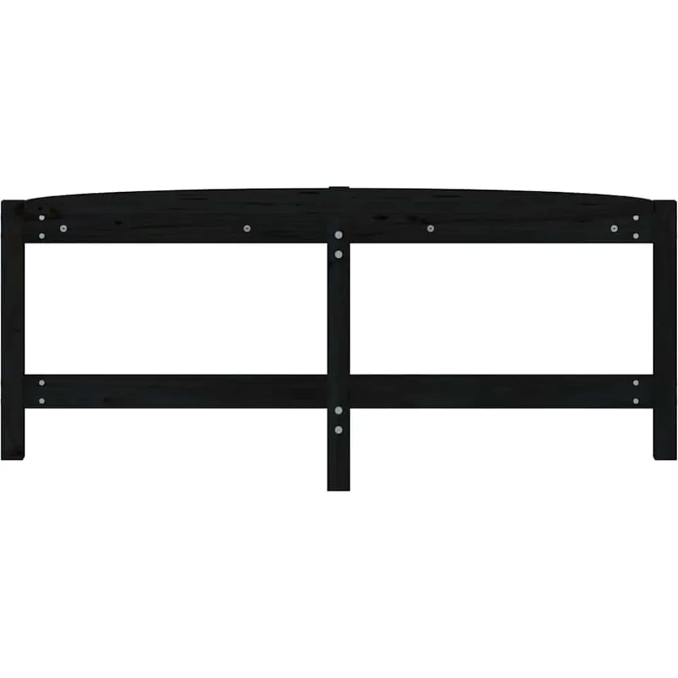 vidaXL Salontafel 118x63x45 cm massief grenenhout zwart, foto 4