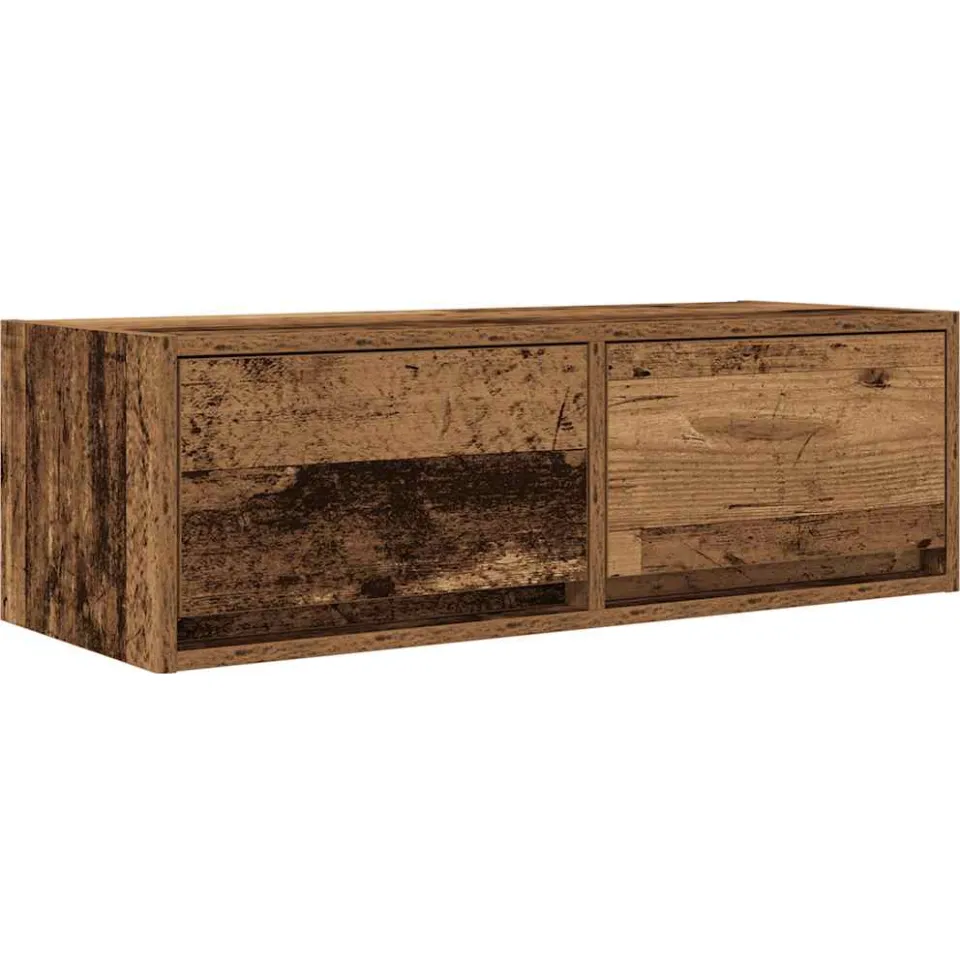 vidaXL TV-meubel 80x31x25,5 cm bewerkt hout oud houtkleurig bruin, foto 3