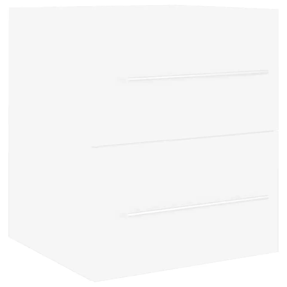 vidaXL Wastafelkast 41x38,5x48 cm bewerkt hout wit
