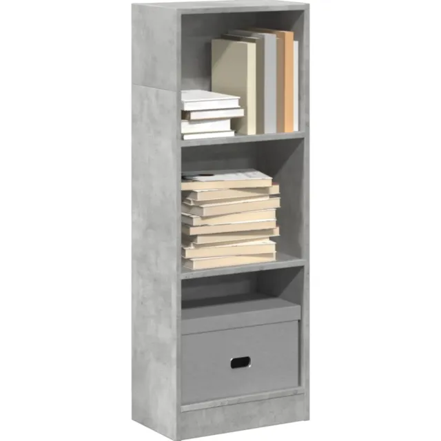 vidaXL Boekenkast 40x24x109 cm bewerkt hout betongrijs