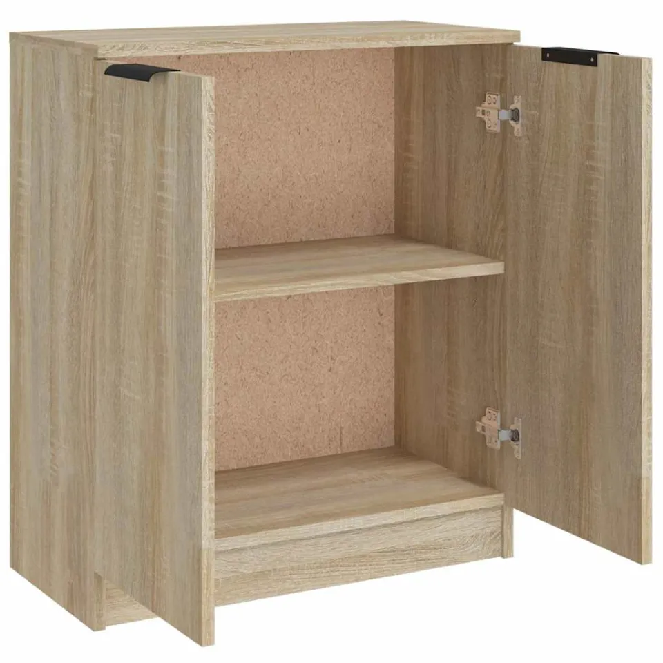 vidaXL Dressoir 60x30x70 cm bewerkt hout sonoma eikenkleurig, foto 4