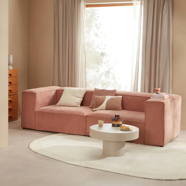 NOUS Living Igor 3-zitsbank roze, foto 2