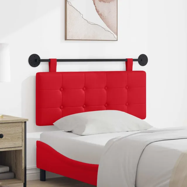 vidaXL Hangend hoofdbord Kunstleer Rood