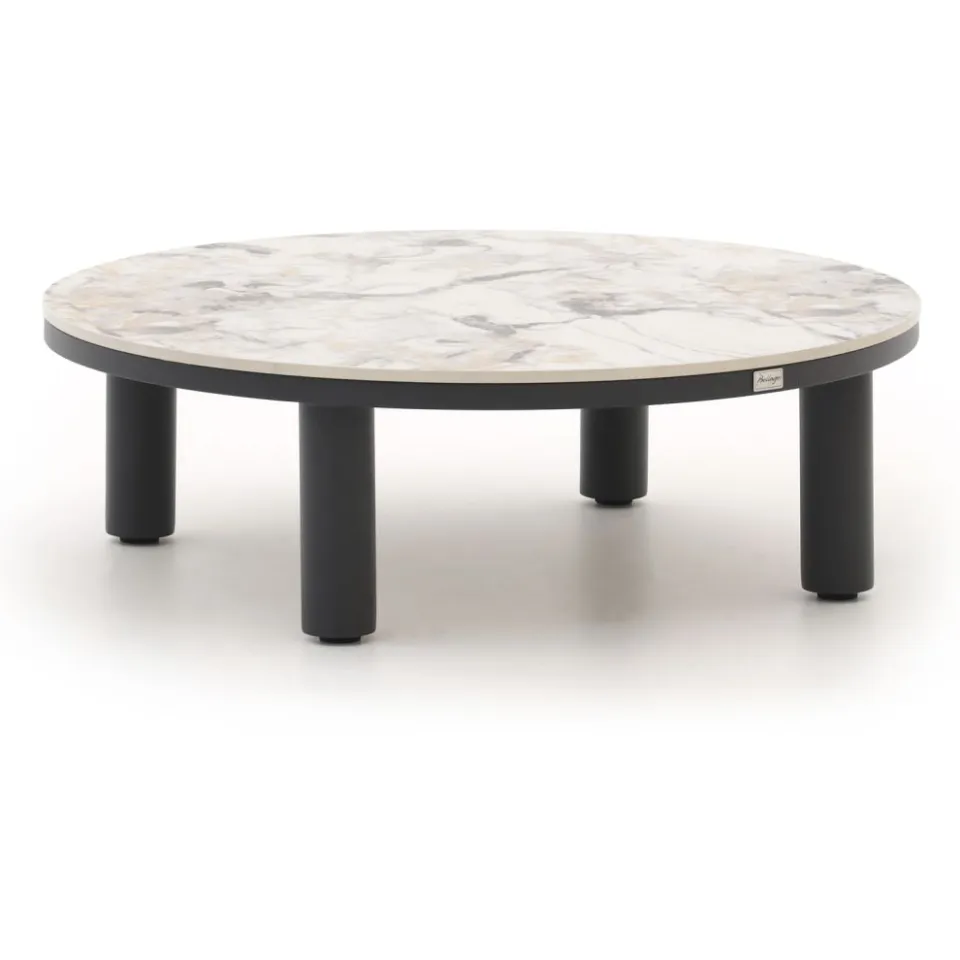 Bellagio tuinmeubelen Bellagio Sarsina lounge tuintafelset ø85cm(h:27cm)/ø65cm (h:21cm) grijs, foto 4