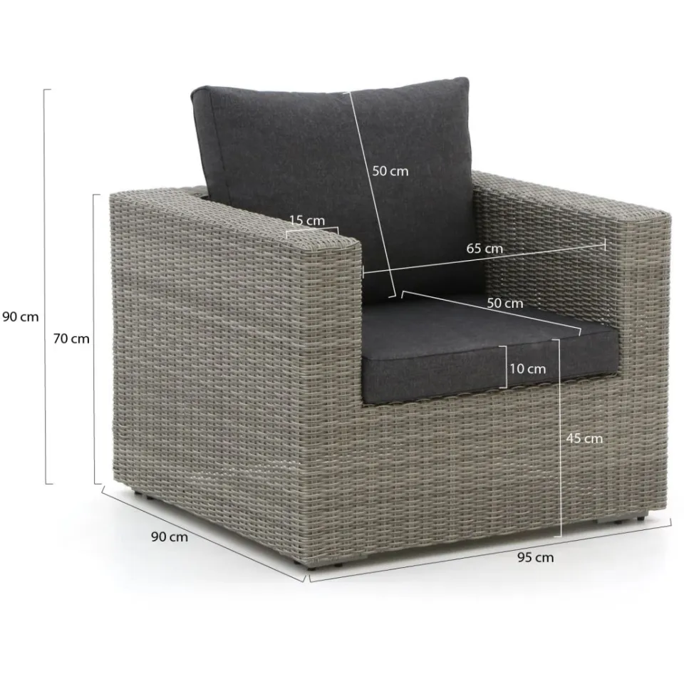 Intenso Furniture Intenso Carpino lounge tuinstoel grijs, foto 2