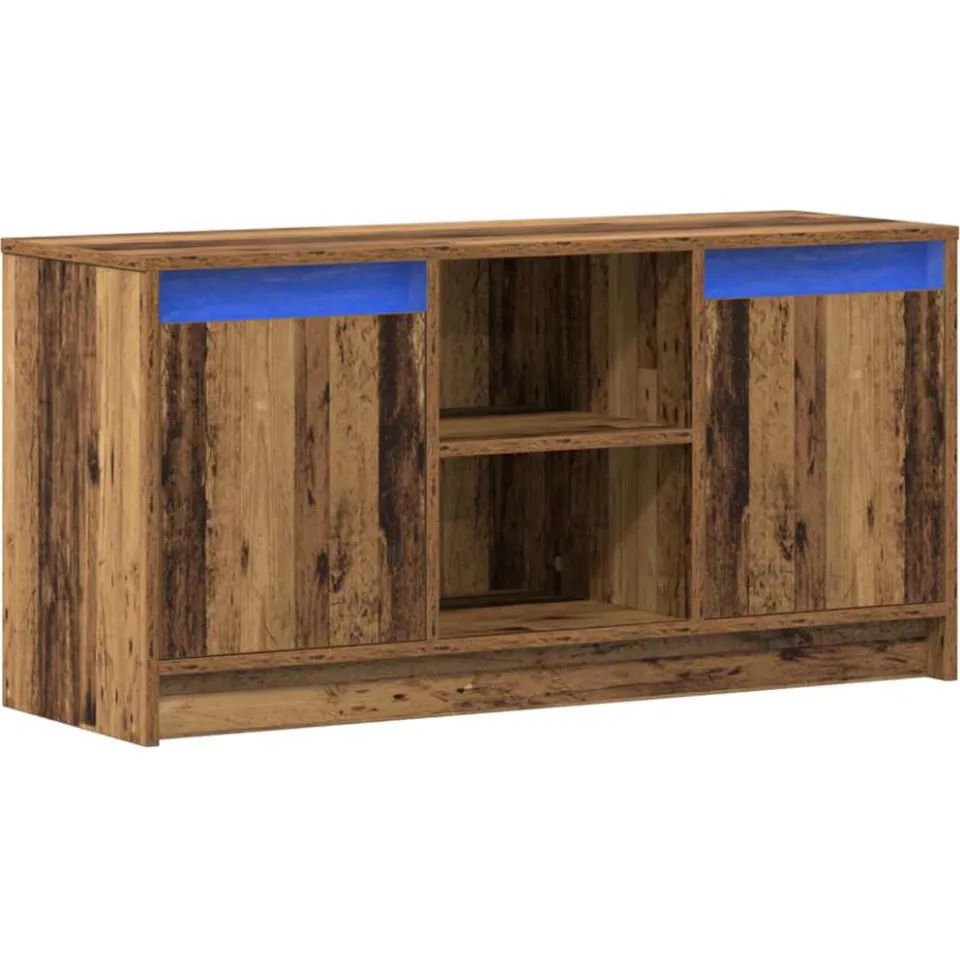 vidaXL TV Eenheden 100 x 34 x 50 cm Bruin Bewerkt hout