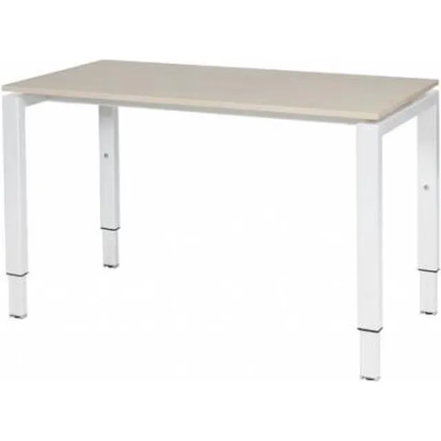 Schaffenburg Verstelbaar Bureau - Domino 120x60 robson - wit frame Wit (RAL9010)/Robson Eiken