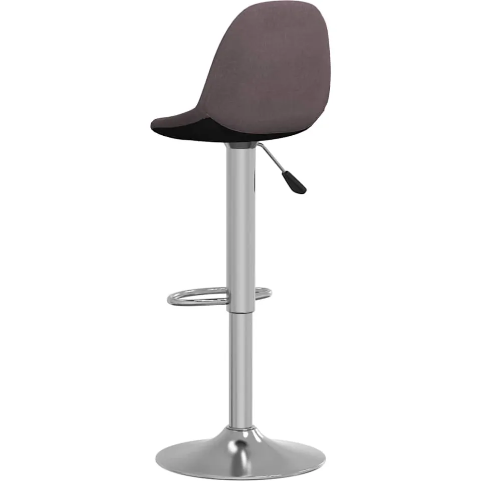 vidaXL Barkrukken 2 st stof taupe, foto 3