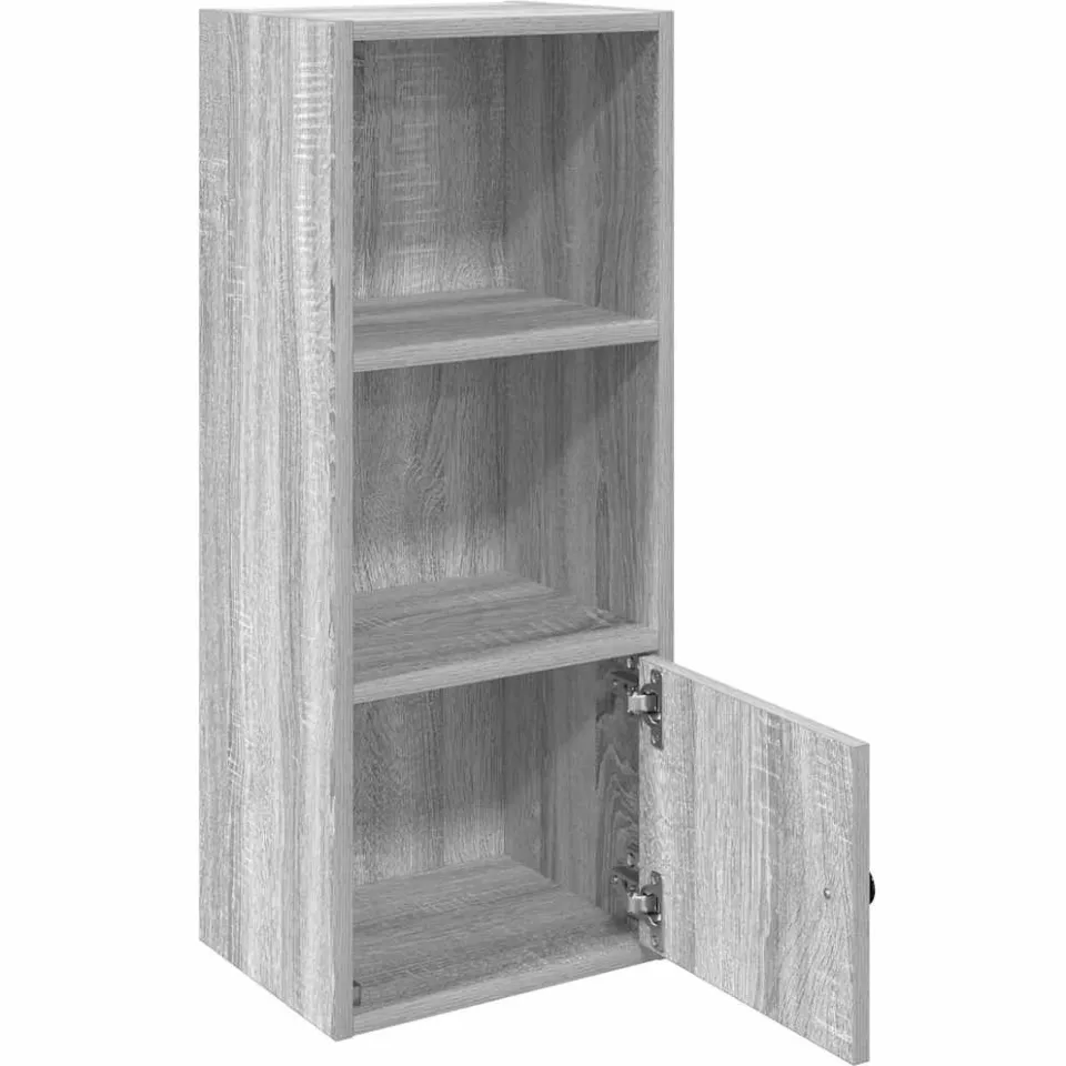 vidaXL Boekenkast 31x24x77 cm bewerkt hout grijs sonoma eikenkleurig, foto 4