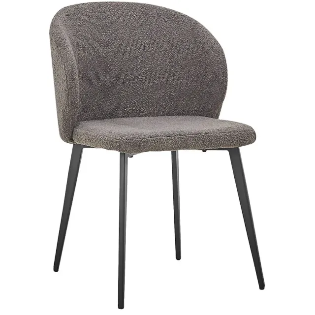 eetkamerstoel Lena bouclé grijs, foto 2