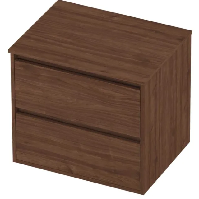 Proline Deck Badmeubelset Greeploos Symmetrisch Kader 60x46x54 cm Indian Walnut Houtlook