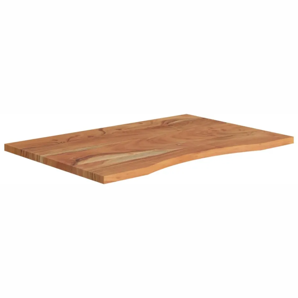 vidaXL Bureaublad rechthoekig 100x60x2,5 cm massief acaciahout Bruin