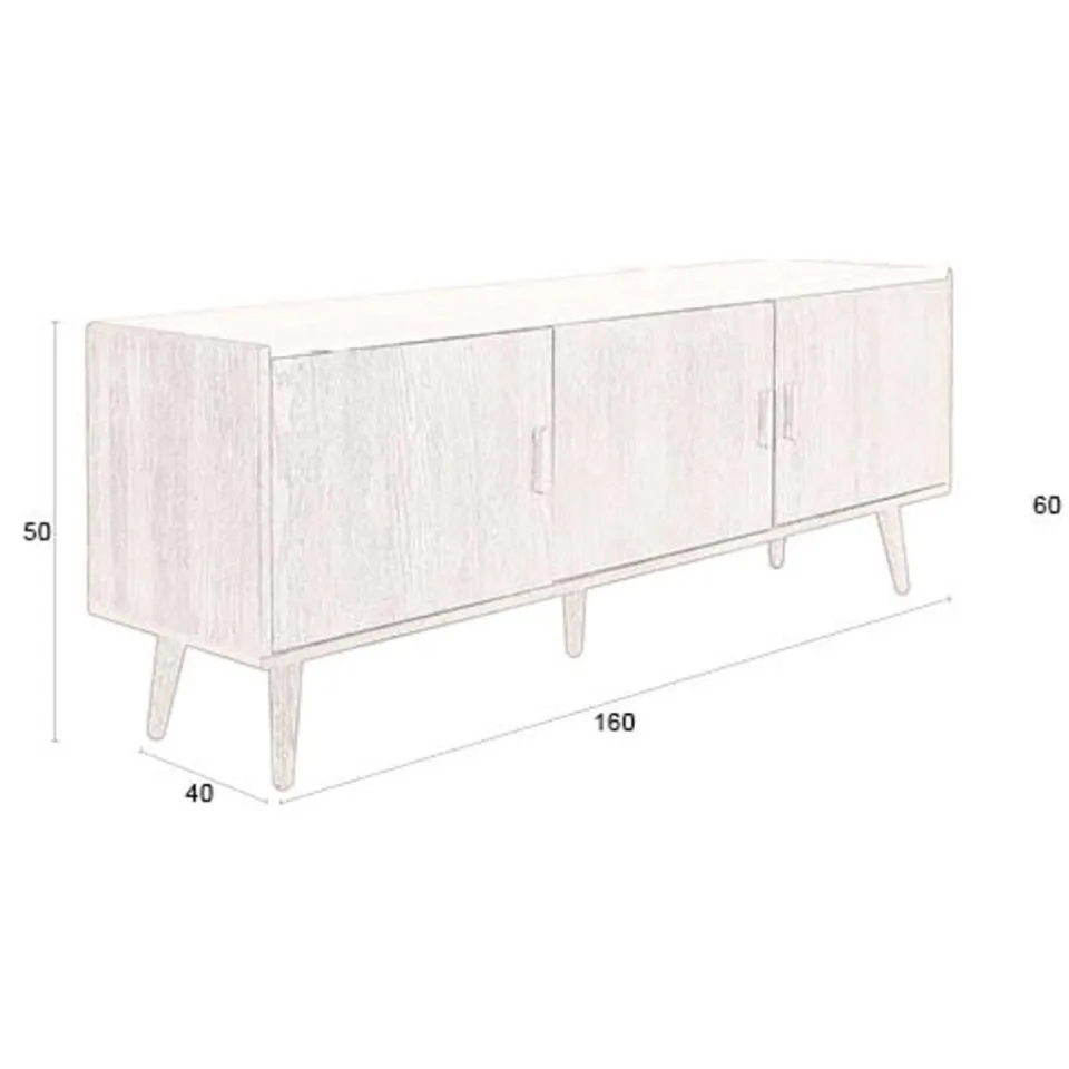 Dutchbone Arda dressoir walnoot, foto 5