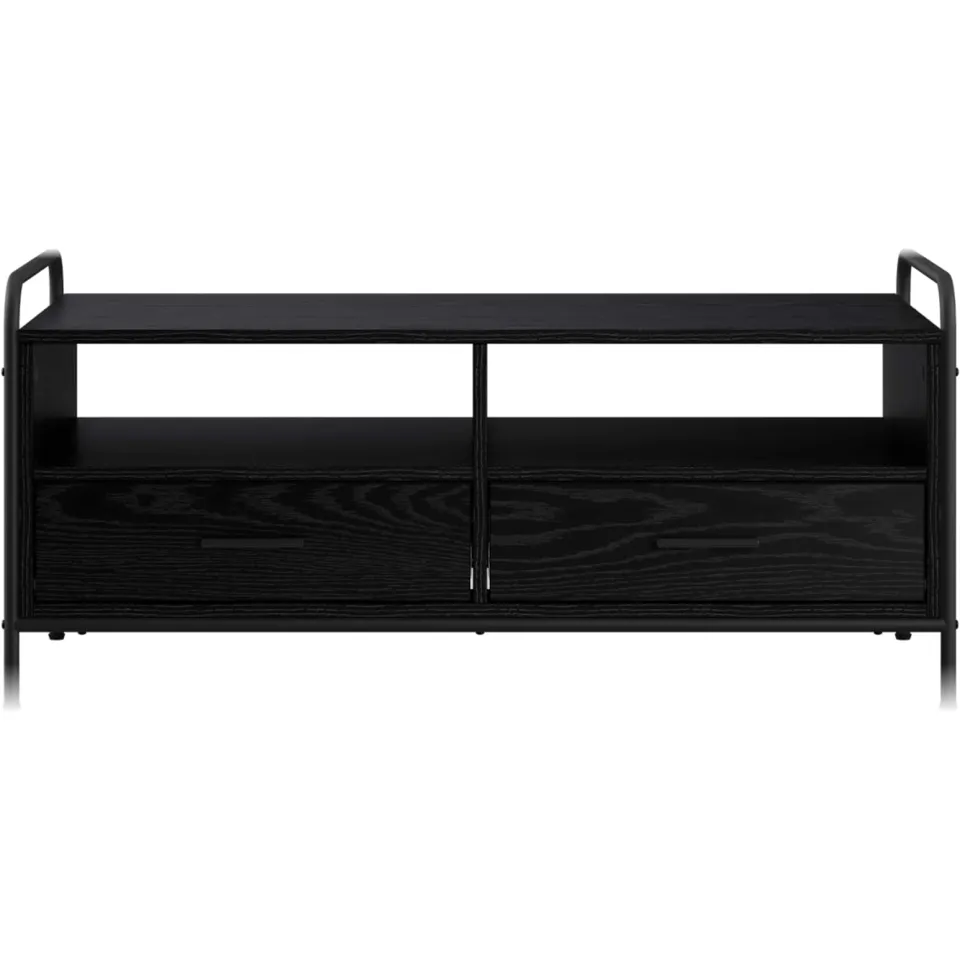 vidaXL Salontafel Zwart eiken 99,5 x 49 x 46 cm Bewerkt hout, foto 3