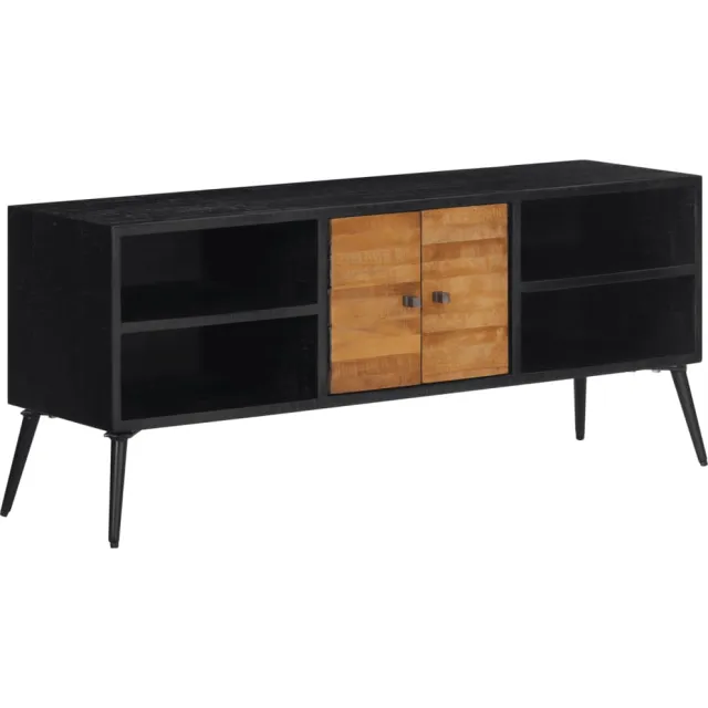 vidaXL Tv-meubel 112x31x45 cm massief gerecycled teakhout Bruin